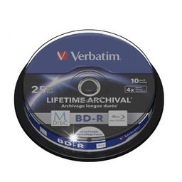 M-DISC płyta BD-R 25GB Bluray Verbatim print x10