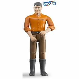 Bruder 60007 BWorld Figurka mężczyzna, brązowy spodnie, 11