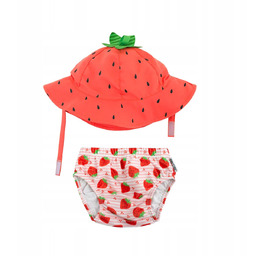 ZOOCCHINI Pieluszka Kąpielowa UPF 50+ Truskawka 3-6 mc
