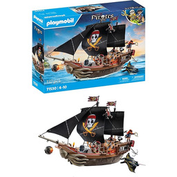 PLAYMOBIL Pirates 71530 Duży statek piracki, bitwa morska