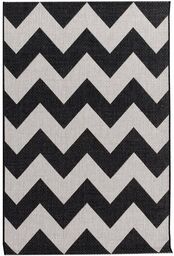 Dywan Modern Chevron black/wool 160x230cm, 160 x 230