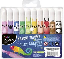 Kredki żelowe 10 kolorów KIDEA /KZ10KKA/
