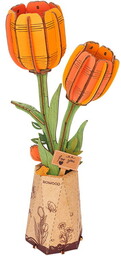 Pomarańczowy tulipan DIY - kwiaty Robotime