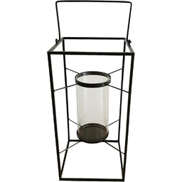 homea 5bgd111nr latarnia metalowa, czarna