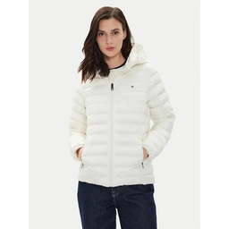 TOMMY HILFIGER PIKOWANA KURTKA Z KAPTUREM BIAŁA XXS