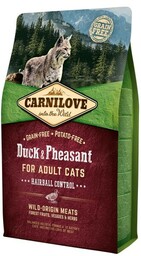 Carnilove Cat Hairball Control Kaczka i Bażant /