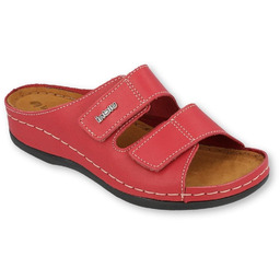 Inblu - Obuwie buty damskie klapki skórzane -