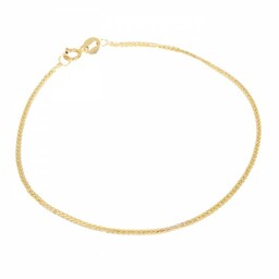 Złota bransoletka 585 delikatny splot lisi ogon