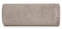 Eurofirany Ręcznik Evi 70x140 beżowy ciemny 430g/m2 Pierre