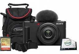 Aparat cyfrowy Sony ZV-1F czarny Zestaw XL