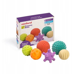 Kauczukowe Piłki Sensoryczne 6 Szt Miniland