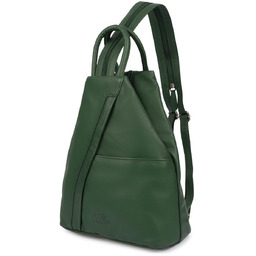 Vera Pelle Włoski Plecak Skórzany Damski Mały Turkusowy