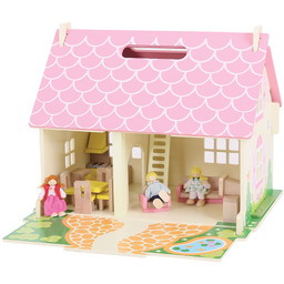 Bigjigs Toys, mobilny domek dla lalek