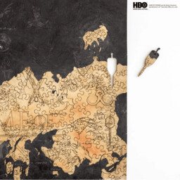Puzzle Game of Thrones - Westeros map (drewniane)