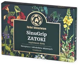 Herbal Monasterium SinuGrip na zatoki - 15 kapsułek