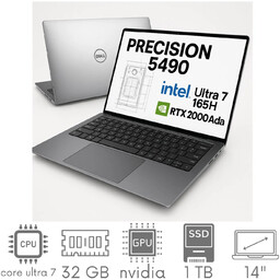 Stacja Graficzno-Robocza DELL Precision 5490 Ultra 7 165H