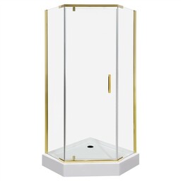 Kabina prysznicowa pięciokątna 90x90 Kora Kerra Gold