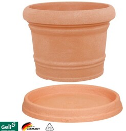 ZESTAW : Doniczka 30x22x25x23 cm 8,5L + +