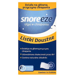 Snoreeze Listki do gardła - 14 sztuk
