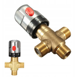 Solidny Mosiężny Zawór Termostatyczny 3 Drożny Regulacja Wody