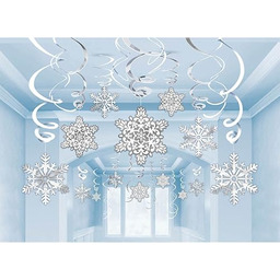 MVP DEC SWIRL SNOWFLAKE HANGIG