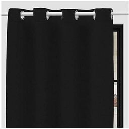 Soleil d''Ocre Zacmienie Rideau zaciemnienie, Poliester, Noir, 140