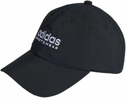 adidas Uniseks Seersucker Dad Cap, black/white, S