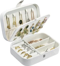 Podróżne pudełko na biżuterię, mały organizer na biżuterię