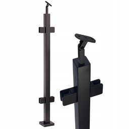 Słupek Przelotowy 100 cm, Szkło 4 Uchwyty 40x40