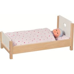 Drewniane Łóżko dla lalki Serduszko 51445 Goki