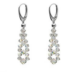 Kolczyki z Swarovski Elements rodowane