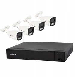 Rejestrator Cctv 4-kanał. 4 kam. Ip Poe 8MPix