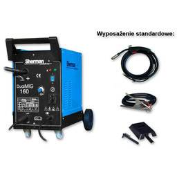 SHERMAN DUALMIG 160+DRUT SG2 0.8MM/5KG