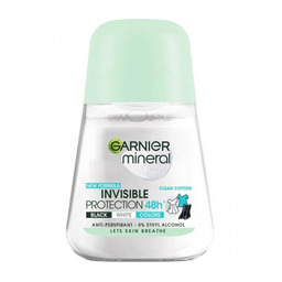 GARNIER Mineral Dezodorant roll-on Invisible Protection 48h Clean