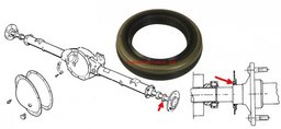 Uszczelniacz półosi tylnej Jeep Cherokee XJ DANA35 1984-1989