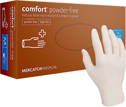 Mercator Medical Rękawice lateksowe bezpudrowe COMFORT PF