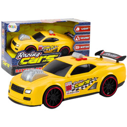 Samochód Wyścigowy Światła Dźwięki Otwierany Silnik Żółty