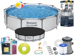 Basen Bestway 305x76 Ogrodowy Stelażowy 56408 13w1
