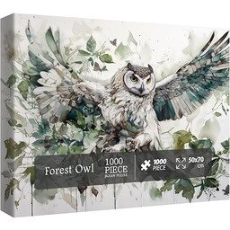Puzzle z motywem sowy i ptaka dla dorosłych,