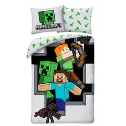 Pościel Minecraft Kilof Tnt Steve Creeper 140X200