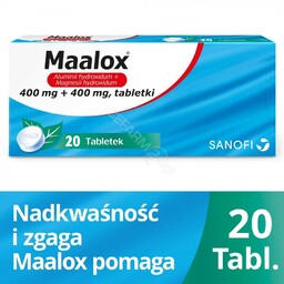 Maalox 400 mg + 400 mg 20 tabl.