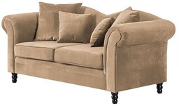 Sofa 2-osobowa tapicerowana beżowa Gryf