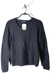 MONTEGO Sweter Damski Granatowy z Fioletowym Brokatem Rozmiar