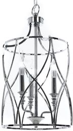 LAMPA SUFITOWA ART DECO CHROMOWANA ELMONT W3