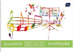 Zeszyt do nut B5/16 szeroka linia brak adresówki