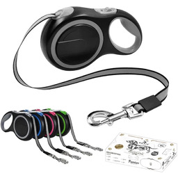 NUXIE Premium smycz dla psa automatyczna taśmowa 5m