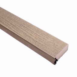 Próg Drzwiowy Drewniany Bukowy Lakierowany Z Uszczelką Szary