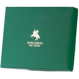 Portfel męski Podkówka Visconti TRY-5 RFID - czerwony