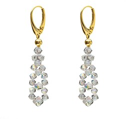 Kolczyki z Swarovski Elements pozłacane