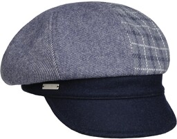 Czapka Kaszkiet Javia Patchwork by Seeberger, niebieski, M